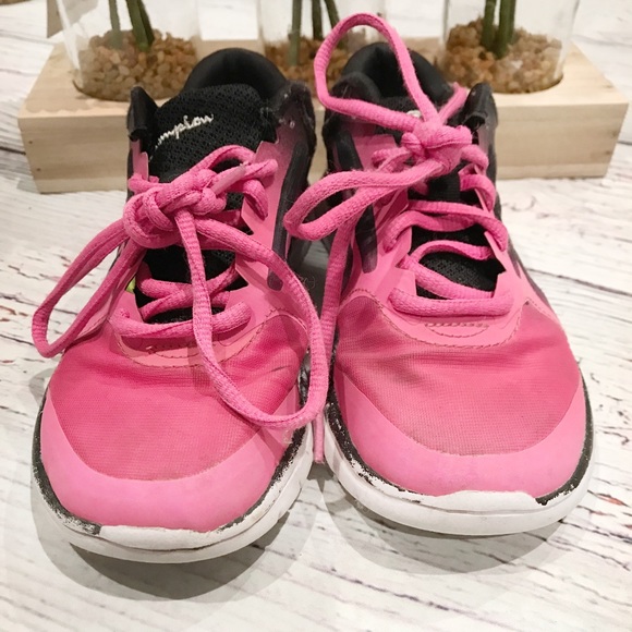 Girls pink/black Champion sneakers - Picture 3 of 8